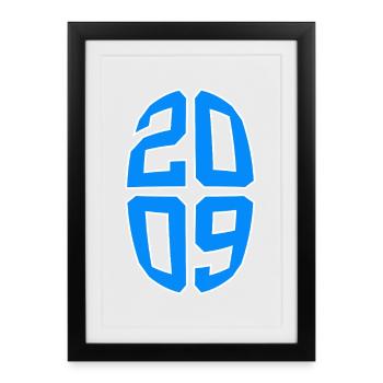 17 ANS 2009 17E ANNIVERSAIRE - Affiche encadrée (27 × 37 cm) - noir - Devant
