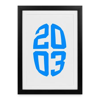 23 ANS 2003 23E ANNIVERSAIRE - Affiche encadrée (27 × 37 cm) - noir - Devant