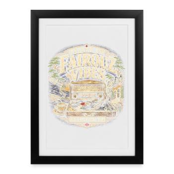Liban Libanais, Libanais inspirés de Fairouz Vibes - Affiche encadrée (27 × 37 cm) - noir - Devant