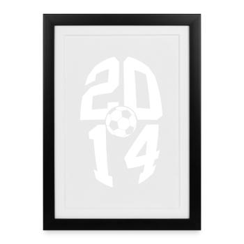 12 ANS DE NAISSANCE EN 2014 FOOTBALL 12E ANNIVERSAIRE - Affiche encadrée (27 × 37 cm) - noir - Devant