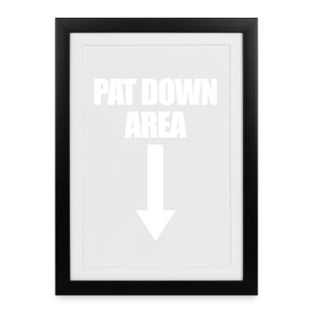 Zone de fouille Arrow Drôle Airport - Affiche encadrée (27 × 37 cm) - noir - Devant