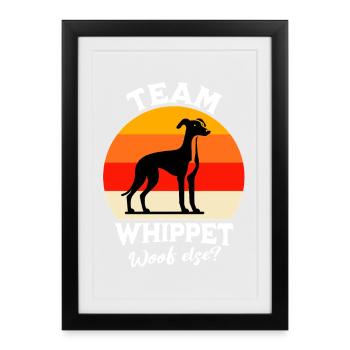 Équipe Greyhound - Affiche encadrée (27 × 37 cm) - noir - Devant
