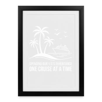 Cruise Inheritance Island - Framed poster (27 × 37 cm) - black - Front