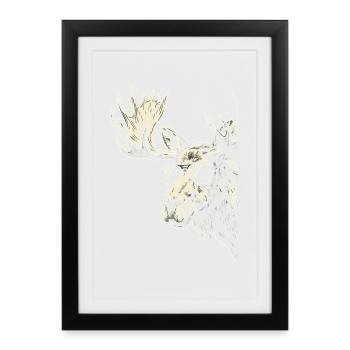 Mosses with Sunglasses Graphic - Framed poster (27 × 37 cm) - black - Front