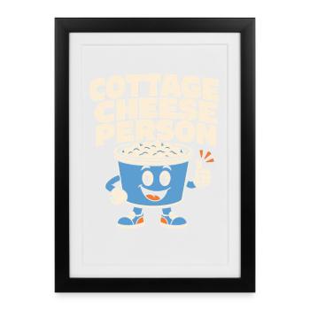 High-protein snack gift for foodies - Framed poster (27 × 37 cm) - black - Front