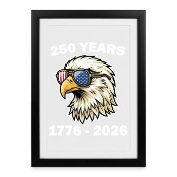 USA 250th Eagle Design - Framed poster (27 × 37 cm) - black - Front
