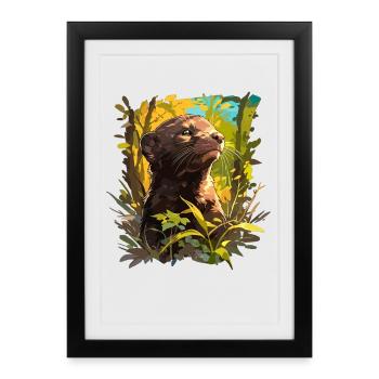 Mink Mink - Affiche encadrée (27 × 37 cm) - noir - Devant