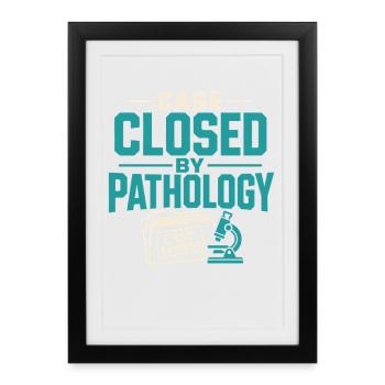 Semaine du laboratoire de pathologie, Diagnostic, - Affiche encadrée (27 × 37 cm) - noir - Devant