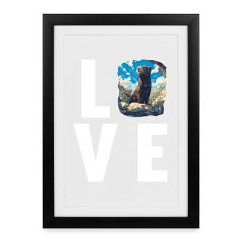 Mink Mink - Affiche encadrée (27 × 37 cm) - noir - Devant