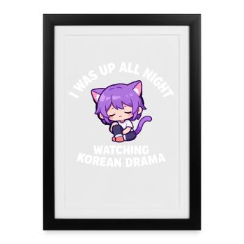 Korean Drama K-Pop - Framed poster (27 × 37 cm) - black - Front