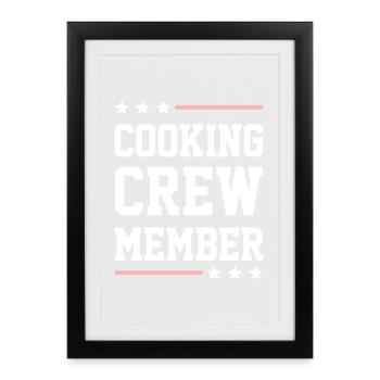 Cooking Crew - Gerahmtes Poster (27 × 37 cm) - Schwarz - Vorne