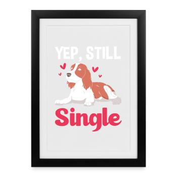 Springer Spaniel - Framed poster (27 × 37 cm) - black - Front