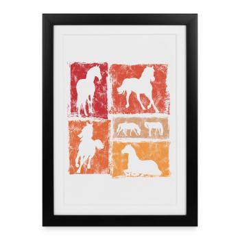 Horse Perspectives for Riders and Vaulters - Framed poster (27 × 37 cm) - black - Front
