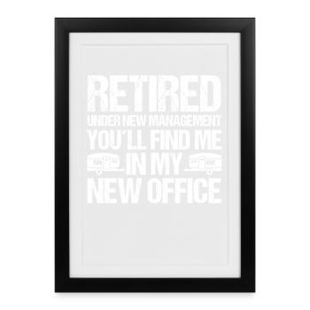 Camping Bonfire Camp Life Forest Camper - Framed poster (27 × 37 cm) - black - Front
