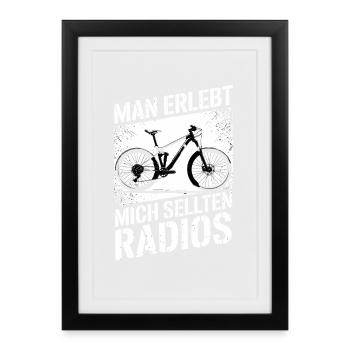  Man Erlebt Mich Sellten Radios Mountainbike - Gerahmtes Poster (27 × 37 cm) - Schwarz - Vorne