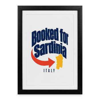 Réservé pour Sardaigne Italie Voyage entre filles Sayi - Affiche encadrée (27 × 37 cm) - noir - Devant
