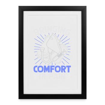 Anesthésie Anesthésie Comfort In Pain - Affiche encadrée (27 × 37 cm) - noir - Devant