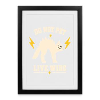 Don't caress it: Living leadership - Framed poster (27 × 37 cm) - black - Front