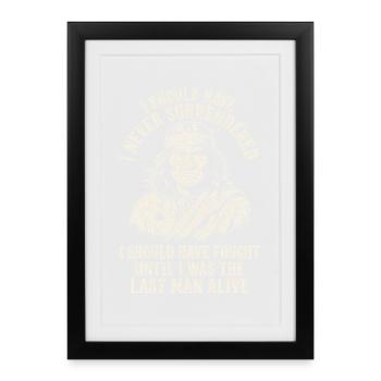 I should never have surrendered Geronimo - Framed poster (27 × 37 cm) - black - Front