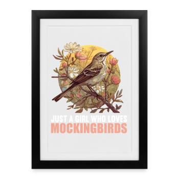 Oiseaux moqueurs Oiseaux moqueurs - Affiche encadrée (27 × 37 cm) - noir - Devant
