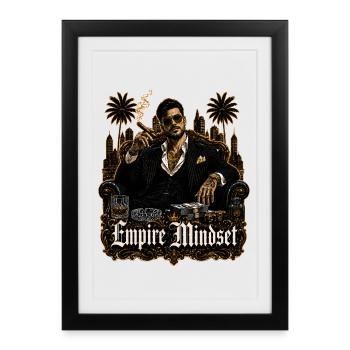Empire Mindset Portrait - Framed poster (27 × 37 cm) - black - Front