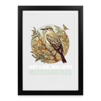 Oiseaux moqueurs Oiseaux moqueurs - Affiche encadrée (27 × 37 cm) - noir - Devant