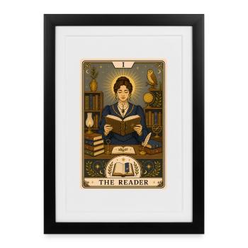 Readers | Books Tarot - Framed poster (27 × 37 cm) - black - Front