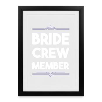 Équipage de la mariée - Affiche encadrée (27 × 37 cm) - noir - Devant