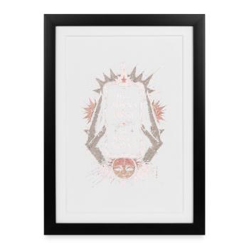 Micro Influencer Creator Energy Retro Phone Art - Framed poster (27 × 37 cm) - black - Front