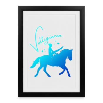 Vaulting Mill – Sport Outfit for Vaulters - Framed poster (27 × 37 cm) - black - Front