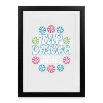 Tap Dance, Tap Dancer, Tap Dancing Gifts - Framed poster (27 × 37 cm) - black - Front