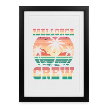 Mallorca Crew - Framed poster (27 × 37 cm) - black - Front
