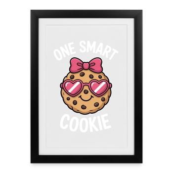 One Smart Cookie - Smart Cookie with Glasses - Framed poster (27 × 37 cm) - black - Front