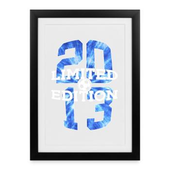 ÉDITION LIMITÉE 2013 FOOTBALL 13E ANNIVERSAIRE - Affiche encadrée (27 × 37 cm) - noir - Devant