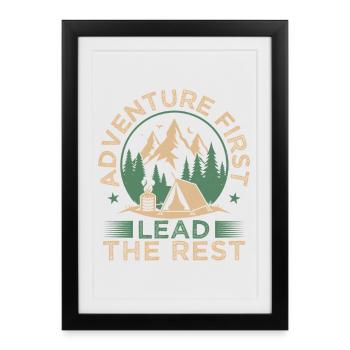 Aventures des chefs de filles Girl Scouts Premier Scout - Affiche encadrée (27 × 37 cm) - noir - Devant