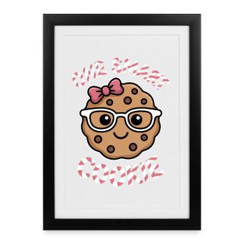 One Smart Cookie - Smart Cookie with Glasses - Framed poster (27 × 37 cm) - black - Front