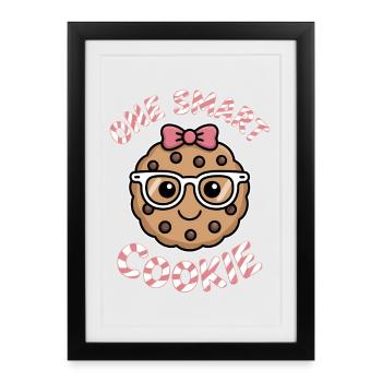 One Smart Cookie - Smart Cookie with Glasses - Framed poster (27 × 37 cm) - black - Front