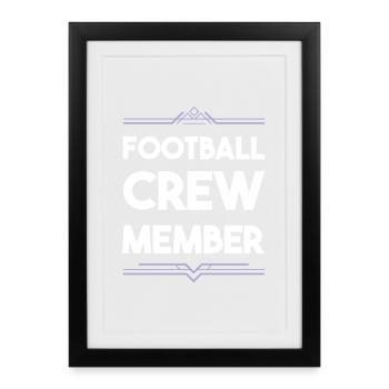 Équipe de football - Affiche encadrée (27 × 37 cm) - noir - Devant