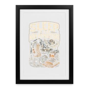 BBQ Competition Sleep Is For Non Pitmasters - Framed poster (27 × 37 cm) - black - Front