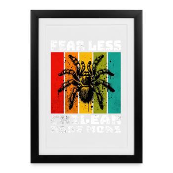 Chile Vogelspinne - Gerahmtes Poster (27 × 37 cm) - Schwarz - Vorne