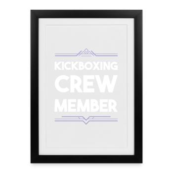 Équipe de kickboxing - Affiche encadrée (27 × 37 cm) - noir - Devant