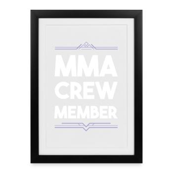 Mma Crew - Framed poster (27 × 37 cm) - black - Front