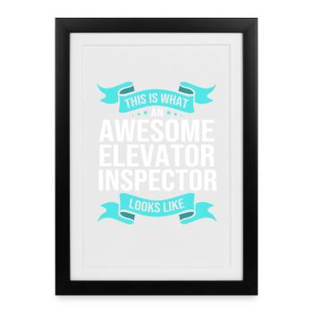 Lift - Framed poster (27 × 37 cm) - black - Front