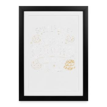 Ça Sent Les Intelligents Ici | Humour École - Affiche encadrée (27 × 37 cm) - noir - Devant