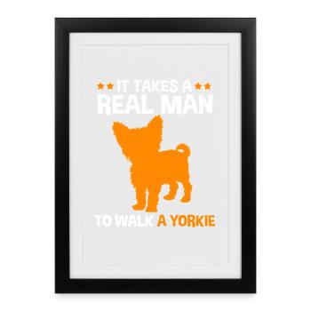 Yorkshire Terrier - Framed poster (27 × 37 cm) - black - Front