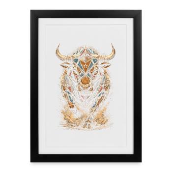 Rodeo American - Affiche encadrée (27 × 37 cm) - noir - Devant