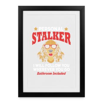 Cocker Spaniel - Framed poster (27 × 37 cm) - black - Front