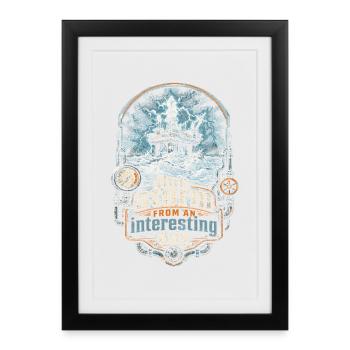 Tiefseearbeiter One Storm From An Interesting Day - Framed poster (27 × 37 cm) - black - Front