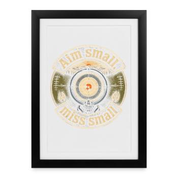 Crossbow Crossbow Shooter Aim Small Miss Small - Framed poster (27 × 37 cm) - black - Front