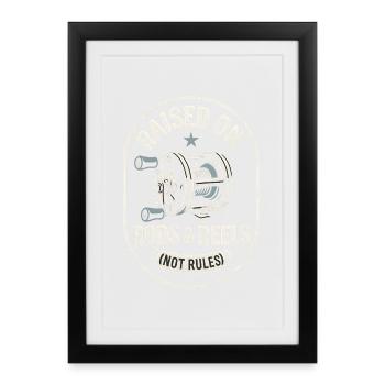 Rods Reels Fishing - Framed poster (27 × 37 cm) - black - Front
